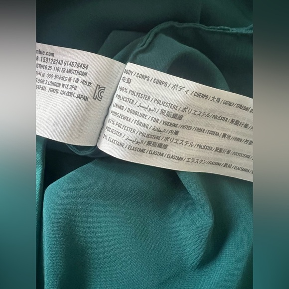 Abercrombie & Fitch Green Low Cut bow front dress - Picture 5 of 5